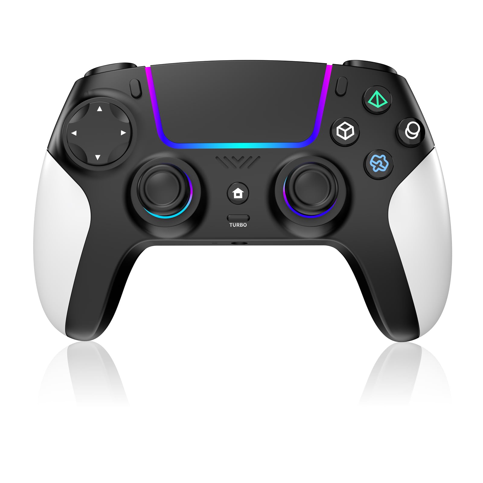 Amazon.com: Wireless Controller for PS5 with RGB LED,TURBO, Dual